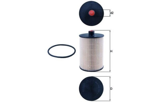 Fuel filter KX 217D Mahle, Image 2