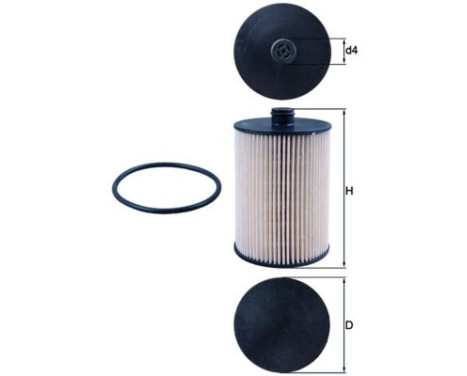 Fuel filter KX 226D Mahle, Image 2