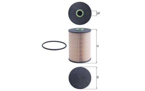 Fuel filter KX 228D Mahle, Image 2