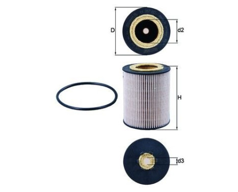 Fuel filter KX 267D Mahle