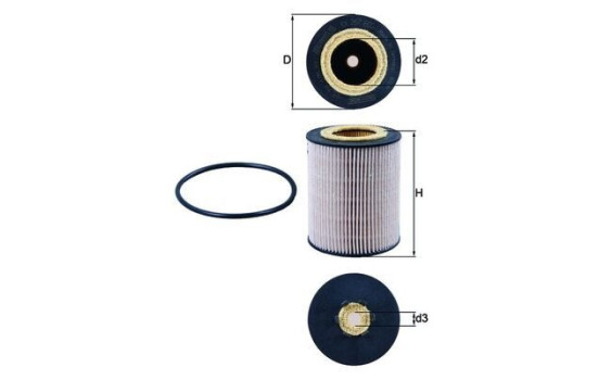 Fuel filter KX 267D Mahle