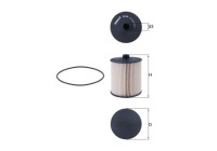 Fuel filter KX 335D Mahle