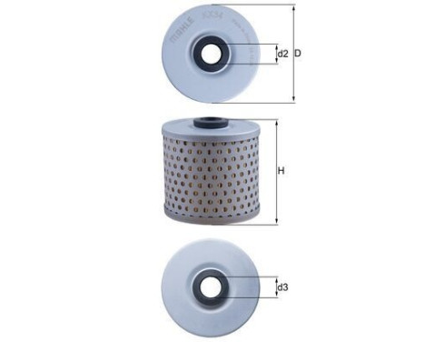 Fuel filter KX 34 Mahle, Image 2
