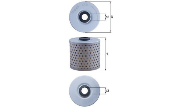 Fuel filter KX 34 Mahle, Image 2