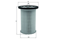 Fuel filter KX 341 Mahle