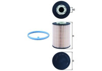 Fuel filter KX 393D Mahle