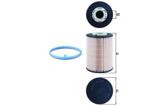 Fuel filter KX 393D Mahle