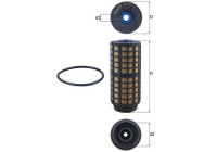 Fuel filter KX 399D Mahle