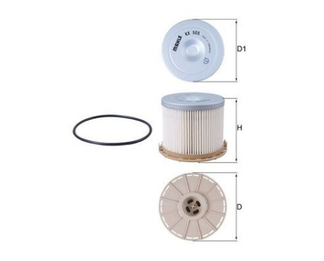 Fuel filter KX 505D Mahle