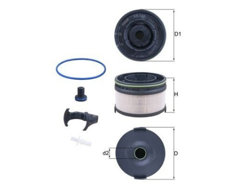 Fuel filter KX 533KIT Mahle