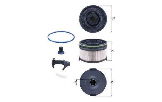 Fuel filter KX 533KIT Mahle