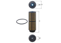 Fuel filter KX 564D Mahle