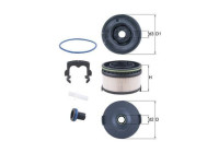 Fuel filter KX 568KIT Mahle