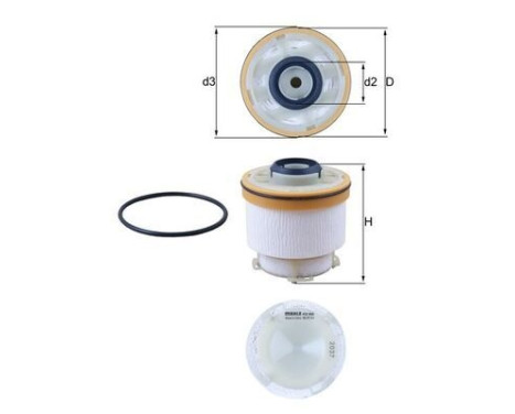 Fuel filter KX 586D Mahle