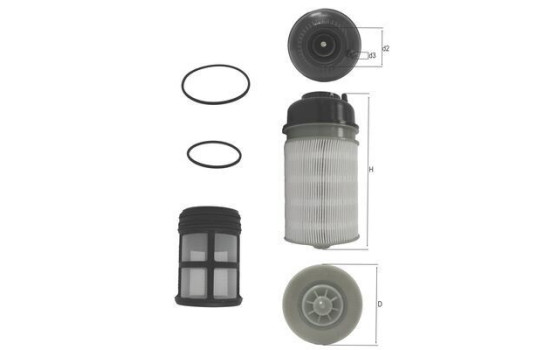 Fuel filter KX 602KIT Mahle