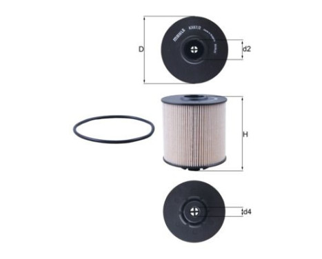 Fuel filter KX 67/2 D Mahle