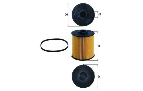 Fuel filter KX 70D Mahle, Image 2