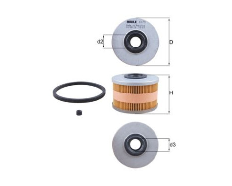 Fuel filter KX 79D Mahle, Image 2