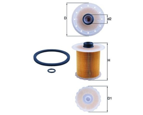 Fuel filter KX 81D Mahle, Image 2