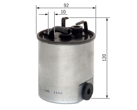 Fuel filter N2044 Bosch, Image 5