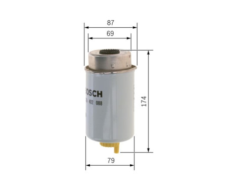 Fuel filter N2088 Bosch, Image 5