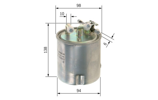 Fuel filter N2096 Bosch, Image 5