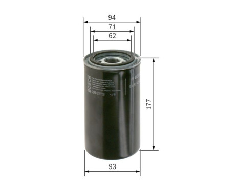 Fuel filter N4180 Bosch, Image 4