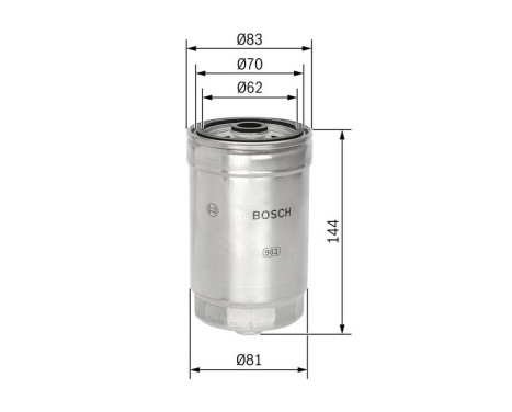 Fuel filter N4314 Bosch, Image 6