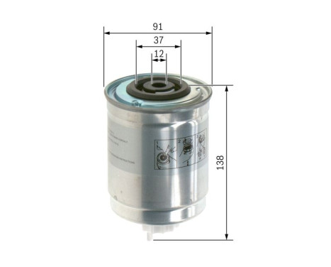 Fuel filter N4400 Bosch, Image 5