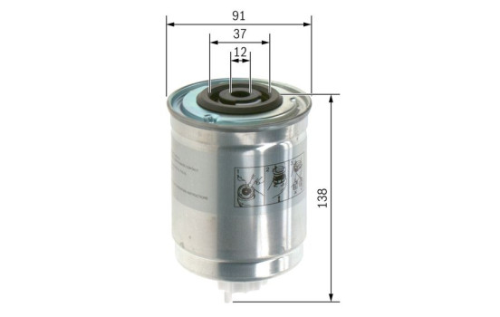 Fuel filter N4400 Bosch, Image 5