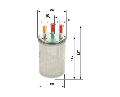 Fuel filter N6508 Bosch, Image 6