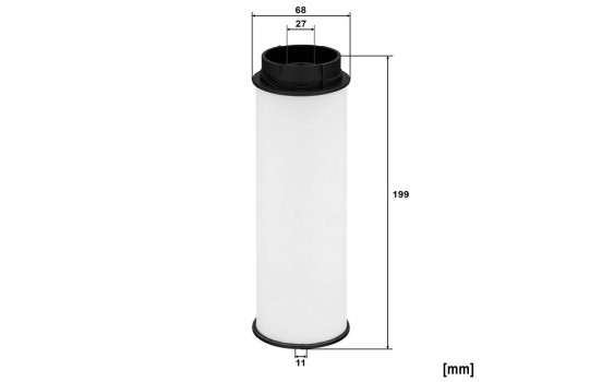 Fuel filter PU 7023 z Mann, Image 2