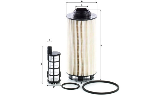 Fuel filter PU 8010/1-2 x Mann, Image 2