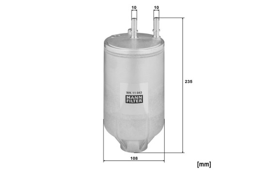 Fuel filter WK 11 043 Mann, Image 2