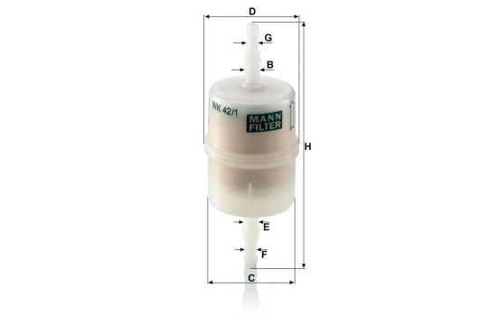 Fuel filter WK 42/1 Mann, Image 4