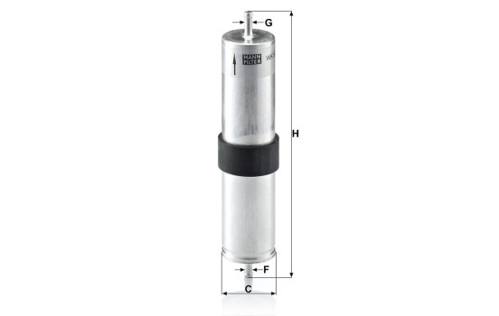 Fuel filter WK 521/4 MANN-FILTER, Image 3