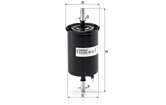 Fuel filter WK 55/2 MANN-FILTER, Image 3