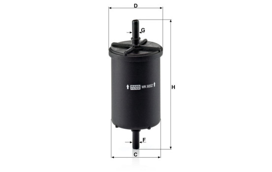 Fuel filter WK 6002 Mann, Image 4