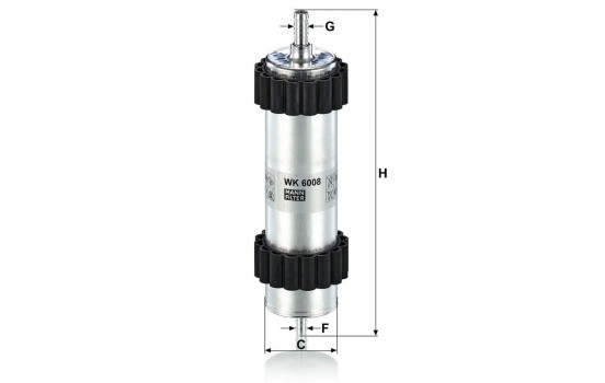 Fuel filter WK 6008 Mann, Image 3