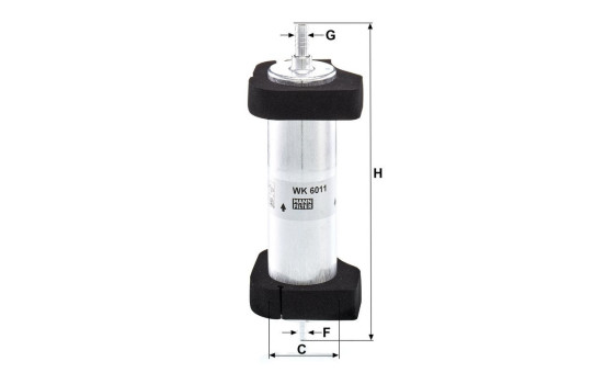 Fuel filter WK 6011 Mann, Image 3