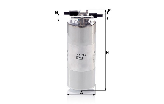 Fuel filter WK 7002 Mann, Image 2