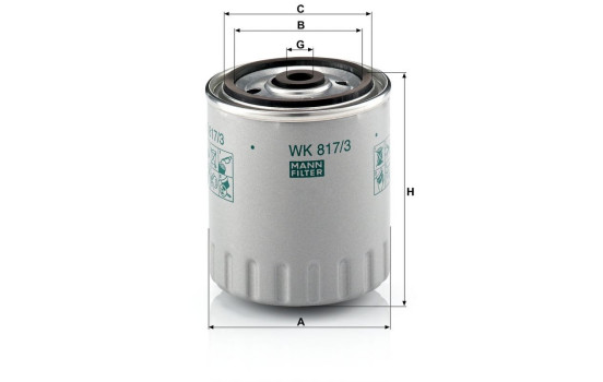 Fuel filter WK 817/3 x Mann, Image 4