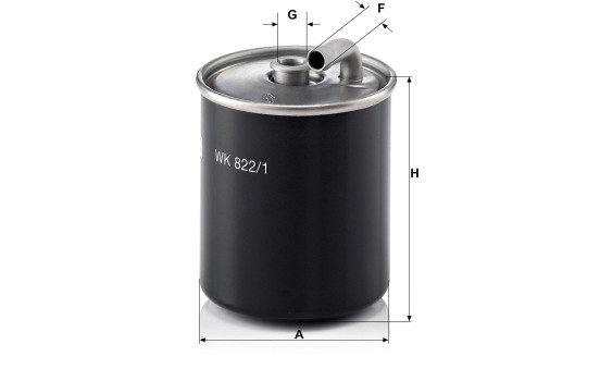 Fuel filter WK 822/1 Mann, Image 2