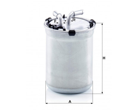 Fuel filter WK 823/2 Mann, Image 2
