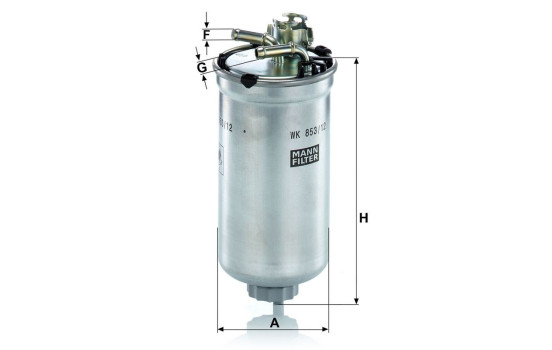 Fuel filter WK 853/12 z MANN-FILTER, Image 2