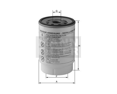 Fuel filter WK 924/1 x Mann, Image 2