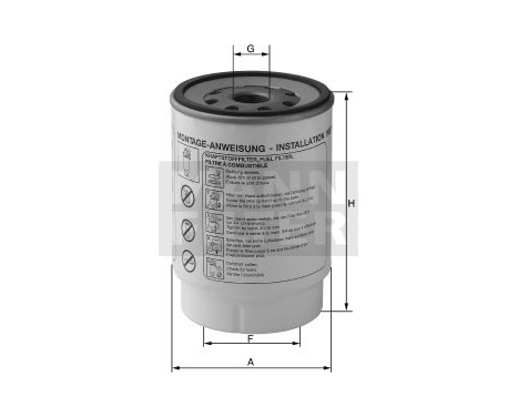 Fuel filter WK 924/1 x Mann