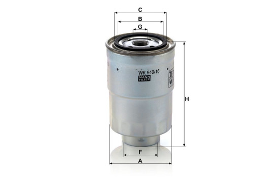 Fuel filter WK 940/16 x MANN-FILTER, Image 3