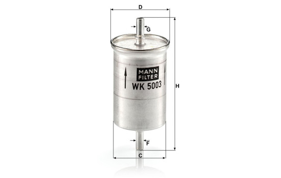 Fuel filter WK5003 MANN-FILTER, Image 3