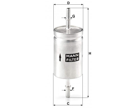 Fuel filter WK512 Mann, Image 2